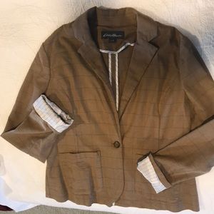 Eddie Bauer plaid women’s blazer